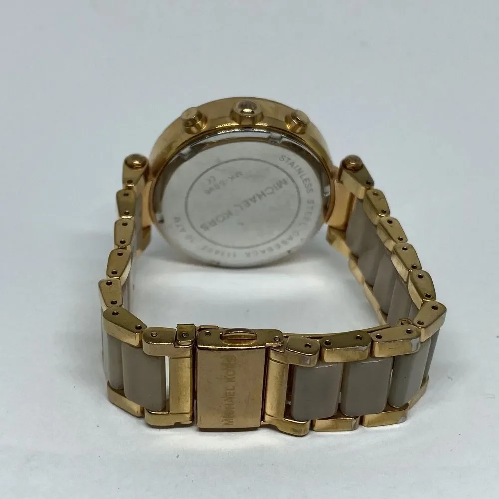 Michael Kors Parker MK5896 Womens Stainless Steel Analog Dial Quartz Watch UC586